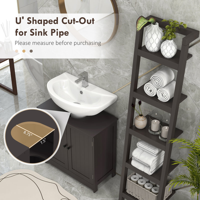 Lark Manor™ Under Sink Bathroom Cabinet With 2 Doors And Shelf ...